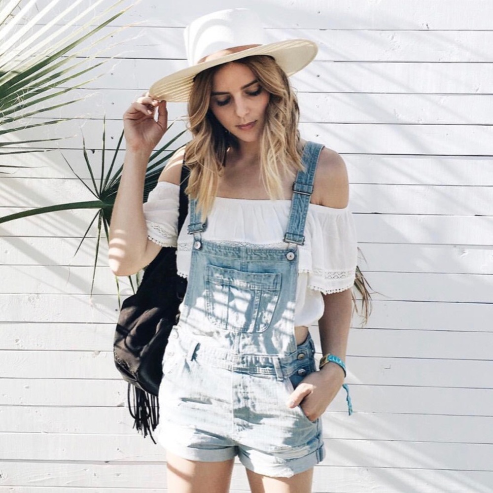 H&M Coachella denim overalls